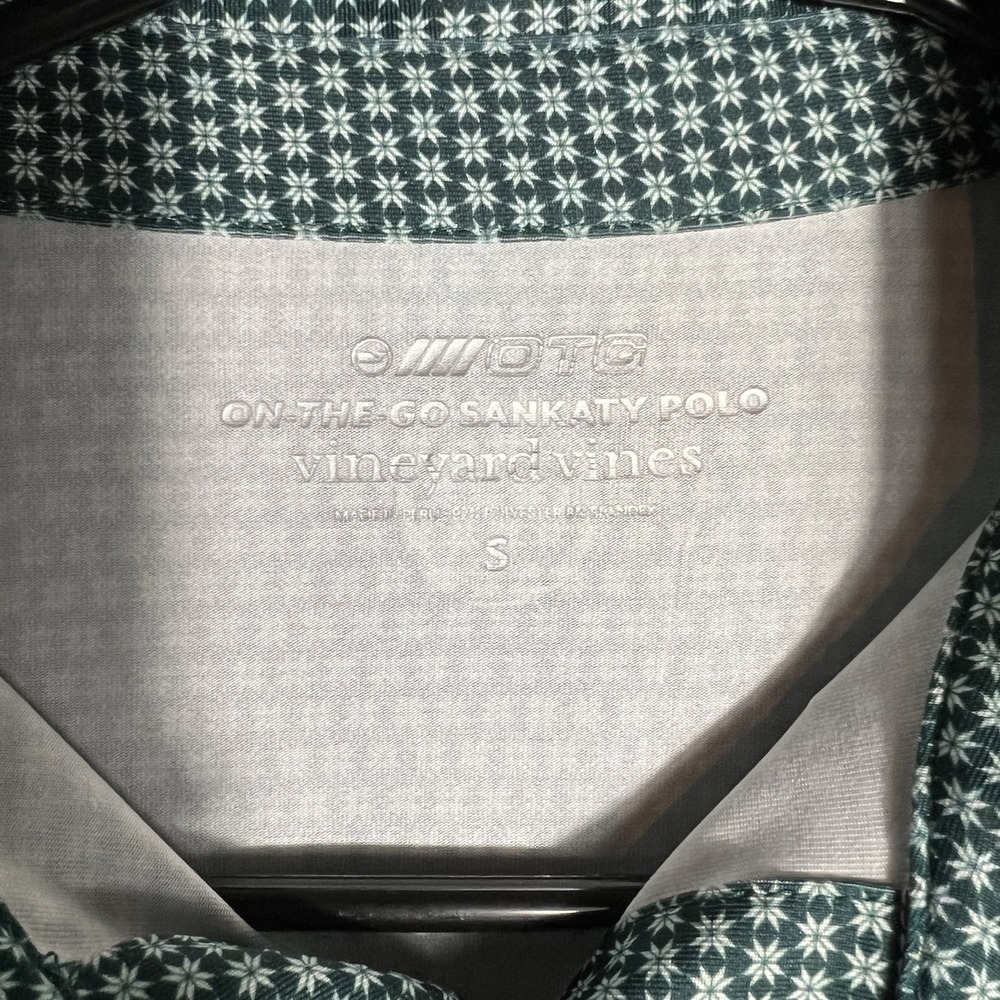 Vineyard Vines Men's Small Polo Shirt OTG On‎ the Go Sankaty Performance Stripe - Picture 4 of 5